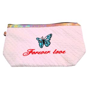 porta cosmetico cuadrado mariposa