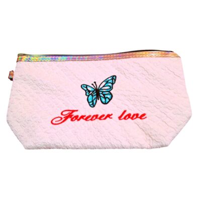 porta cosmetico cuadrado mariposa