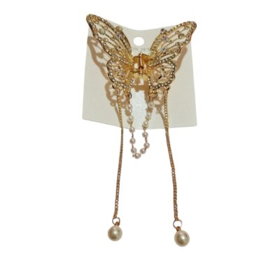 Broche mariposa de strass