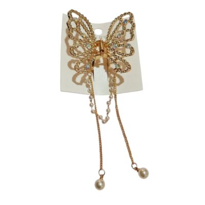 Broche mariposa de strass