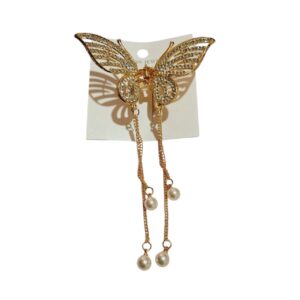 Broche mariposa de strass