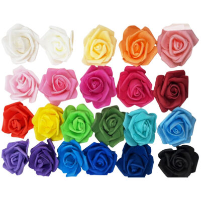 Flor de goma eva 7 cm x 100 u