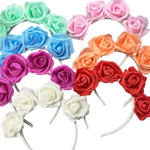 Vinchas de flores de goma eva