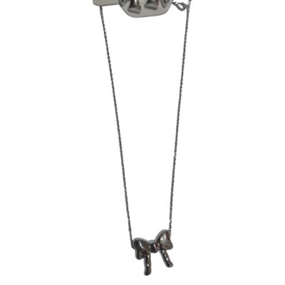 collar moño  y aro de acero