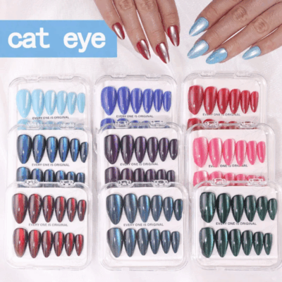 uña postiza ojo de gato