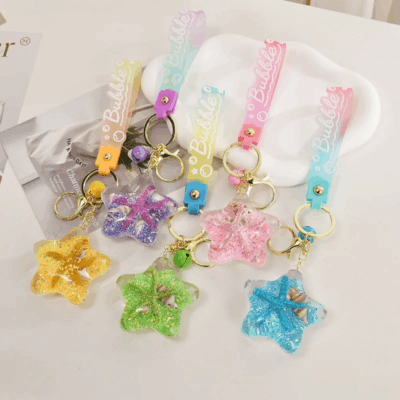 llavero acrílico estrella