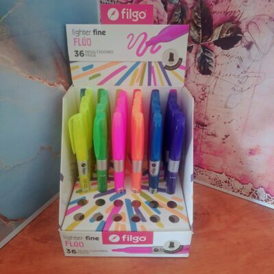 RESALTADORES FINOS FLUOR  X UNIDAD