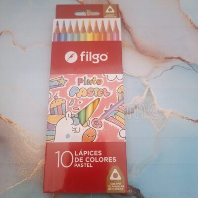 LAPICES MARCADORES PASTELES X 10 UNIDADES
