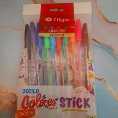 LAPICERAS DE COLORES X 10 UNIDADES