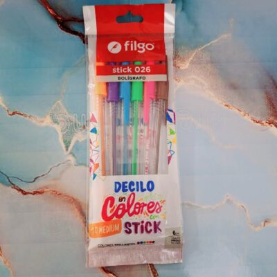 LAPICERAS DE COLOR  X 6 UNIDADES