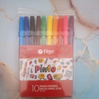MARCADORES ESCOLARES X 10 UNIDADES