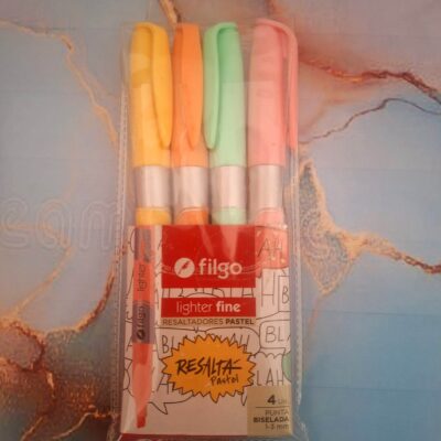 RESALTADOR FINO PASTEL X 4 UNIDADES