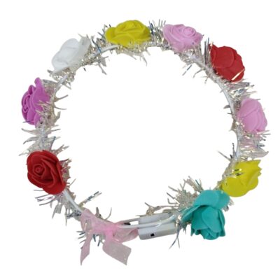 CORONITA FORES LUCES LED X 12 UNIDADES