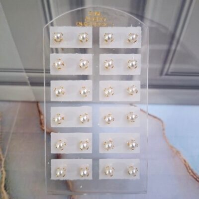 BLISTER PERLAS ACERO DORADO