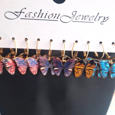 AROS MARIPOSA PACK DE 5 PARES