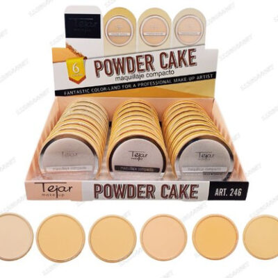 polvo compacto con esponja