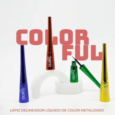 Colorful Lápiz Delineador Líquido de Color Metalizado